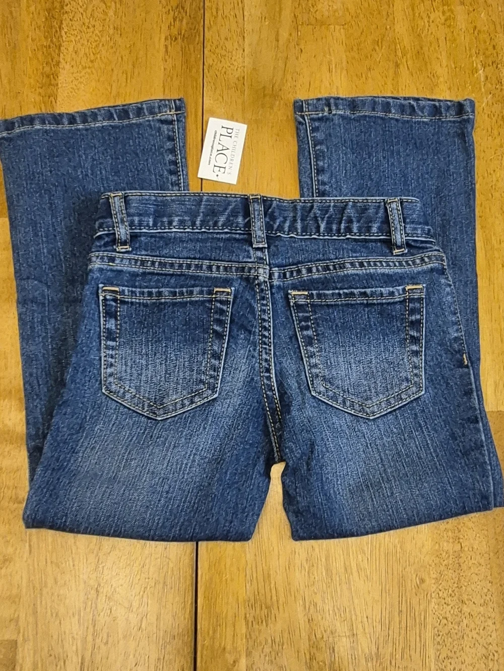 The Children's Place Medium Stonewashed Bootcut Blue Jeans Sz 5 Girls Denim